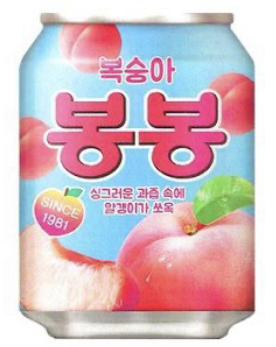 韓国食品直配送のはなみちマート ヘテ桃ジュース
